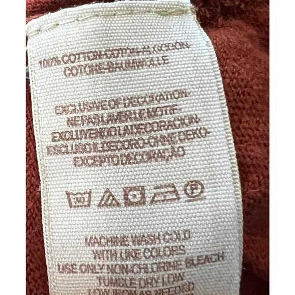 Free People Outer Sunset Grandpa Jersey Long Sleeve Lace Cut Out Womens XS - Picture 7 of 8